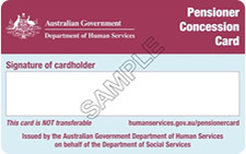 Pensioner Concession Card